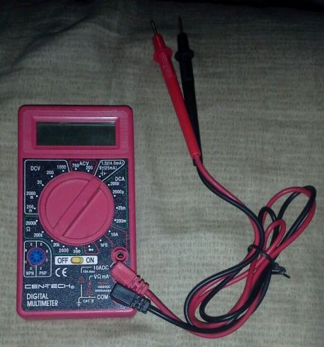 7 Function Cen-Tech Digital Multimeter OHM Tester