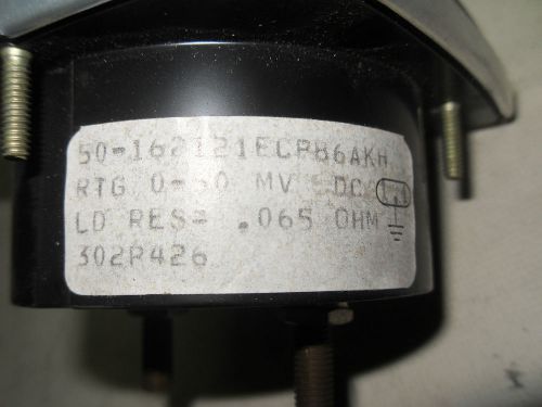 (X6-2) 1 NEW GENERAL ELECTRIC 50-162121ECPB6AKH PANEL METER 0-75 AMP