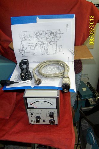 A Functioning HP 432A  Power Meter w/ 478 Sensor and Connector Cable