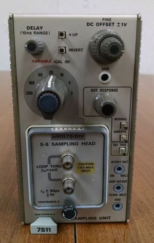 Tektronix 7S11 Sampling Unit w/ S-6 Sampling Head