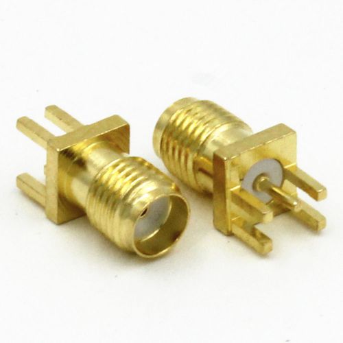 10 x SMA female PCB Edge Mount RF jack solder Connectors