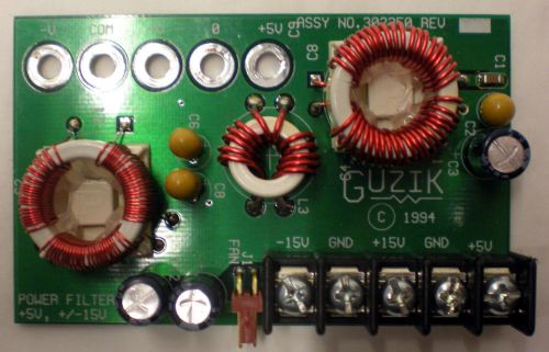 GUZIK ASSY NO 302350 1994 POWER SUPPLY FILTER ASSEMBLY UNIT +5V, +/- 15V