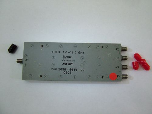 RF BROADBAND SPLITTER 1GHz - 18GHz 4 WAY TYCO 2090-6414-00 ~