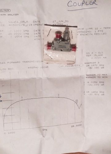 Narda Coupler 99899-24452. 7.0-12.4Ghz