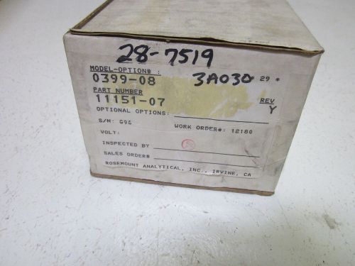 ROSEMOUNT 0399-08 SENSOR *USED*