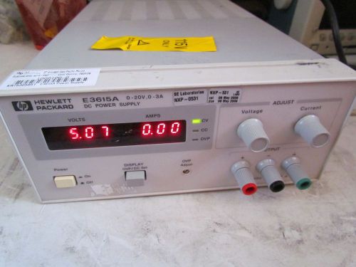 HP Agilent E3615A 60 watt 0-20V, 0-3A DC Power Supply