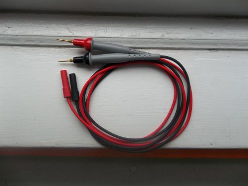 3&#039;3&#034;Ft 1000V Red Black Wired Electric Test Multimeter Testing Lead Probe Pair