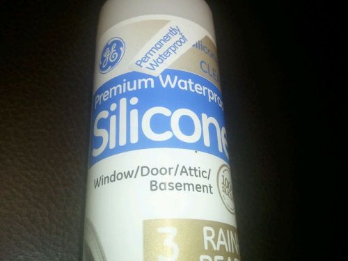 (4) 9.8oz Tubes of 100% Silicone II (Clear) Window/Door/Attic/Basement Caulk