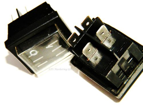 Carpet Cleaning - DPST Rocker Switches W/Splash proof cap (Set of 2)