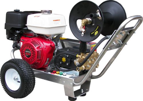 Eb4040hak  100&#039; hose reel 4000 psi pressure washer honda belt drive ar pump for sale