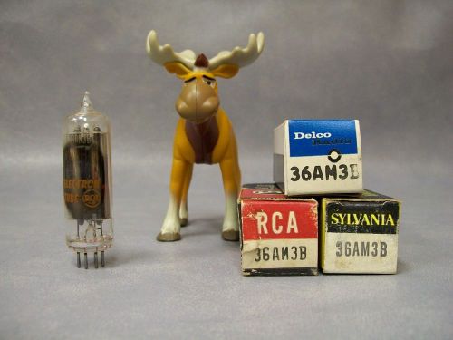 36AM3B Vacuum Tubes  Lot of 3  Delco / RCA / Sylvania