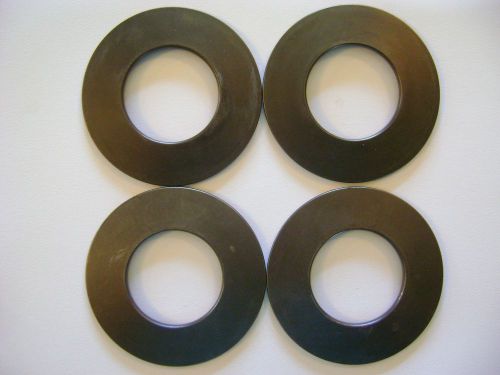 4 steel metal washers 3-1/2 od - 1-3/4 id curve shape lot machine art craft for sale