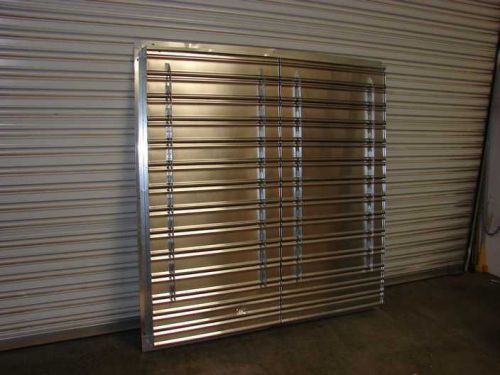 Wall shutter 54.5&#034; Dayton 3C115 gravity operated