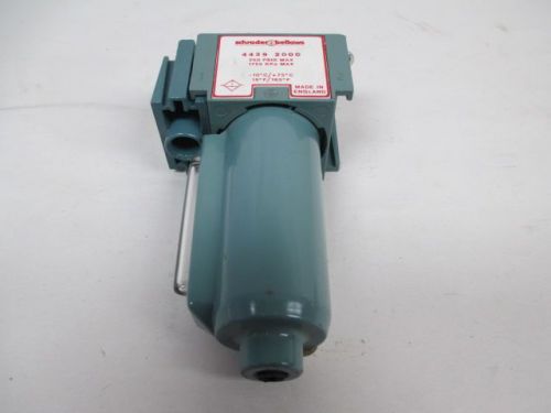 NEW SCHRADER BELLOWS 4439 2000 250PSI 1/2 IN PNEUMATIC FILTER D223723