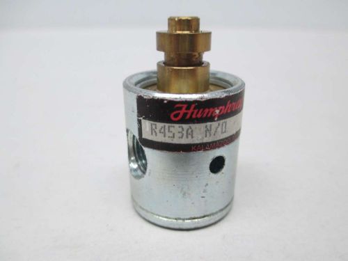 NEW HUMPHREY R453A N/O NORMAL OPEN 1/4IN NPT PNEUMATIC VALVE D379873