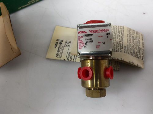 LOT OF 3  ASCO HV2288521 120V-AC 1/8IN NPT SOLENOID VALVE