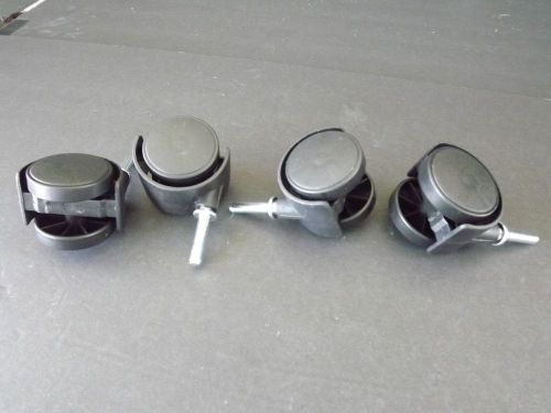 Black Caster Wheels, Swivel Twin Wheel,twin wheel 1 1/2  for office/house furniture