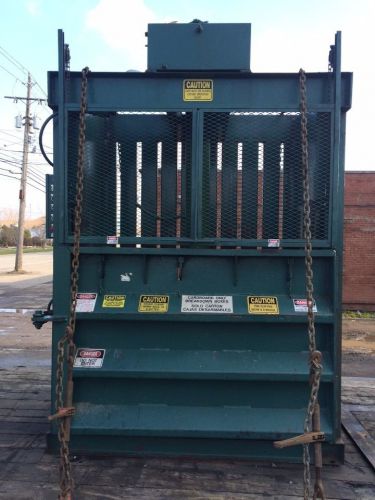 Cardboard Baler Vertical Down Stroke 60&#034;