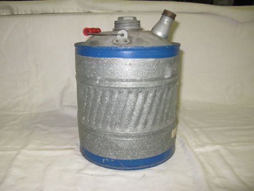 S &amp; K PRODUCTS GALVANIZED 2 GALLON GAS / OIL CAN w/Pour Spout