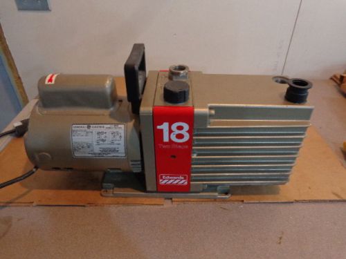 Edwards vacuum pump e2m18 2 stage 3/4 hp 115/230 v 1 ph 50/60 hz for sale