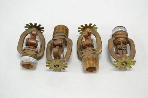 4X ASCOA SSP-38-862 FIRE SPRINKLER HEAD 246G 74C 165F 1/2IN NPT ORIFICE B249965