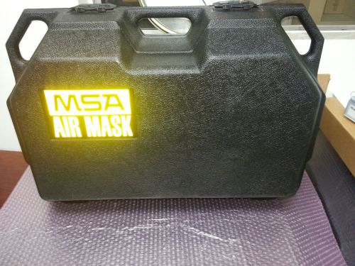 Msa ultralite airmask (pressure demand) scba regulator with mask &amp; case lrg/med for sale