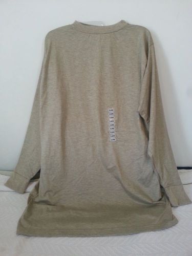 Nwt national safety apparel xl tan long sleeve #88224 shirt for sale
