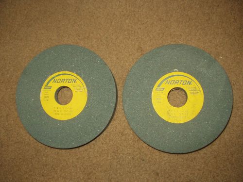 Pair of NORTON Grinding Wheels 7X1X1-1/4 R/1/S. 767693 39C100-HSVK Free Shipping