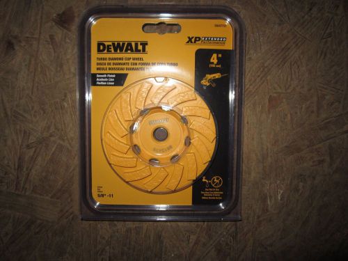 Dewalt 4&#034; Turbo Diamond Cup Wheel (Smooth Finish)