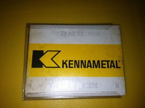 KENNAMETAL CARBIDE INSERTS TPCN GRADE KC250 PACK OF 4 Free Shipping