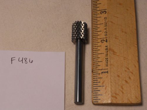 1 NEW 1/4&#034; (.250) SHANK CARBIDE BURR.  DOUBLE CUT. USA MADE. {F486}