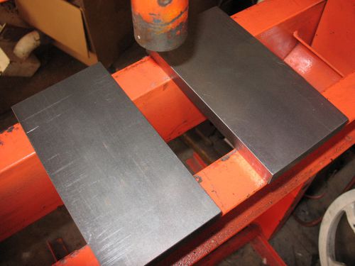 Shop Hydraulic Arbor PRESS PLATES 4&#034;x8&#034; GROUND Block BAR for 20T - Pair