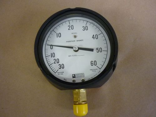 WEKSLER INSTRUMENT GAUGE #BA14P, 4.5&#034;, BOTTOM NPT 1/2&#034; NEW