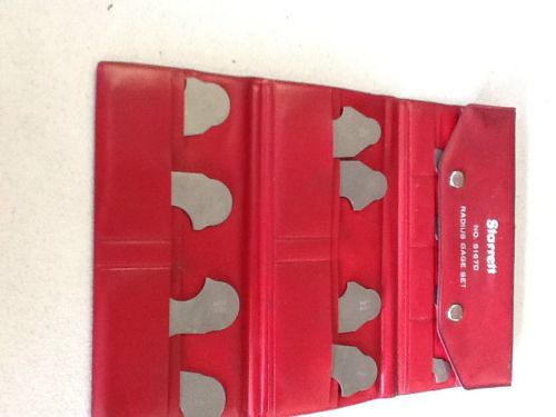 Starrett Radius gauge set