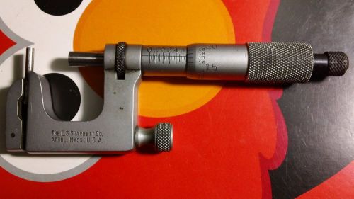 STARRETT OUTSIDE/ INSIDE TUBE MICROMETER AVIL 0-1&#039;&#039;