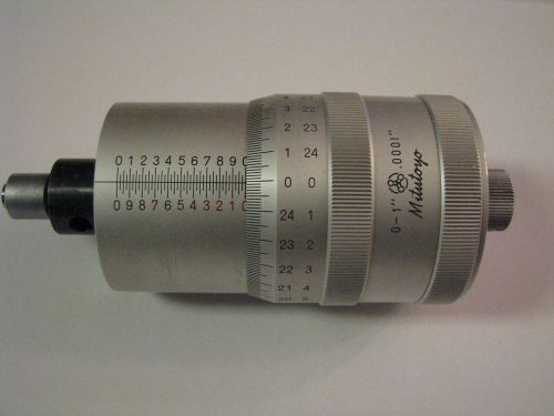 Mitutoyo 152-391 Micrometer Head for XY Stage 0-1&#034; Range .0001&#034; Graduation