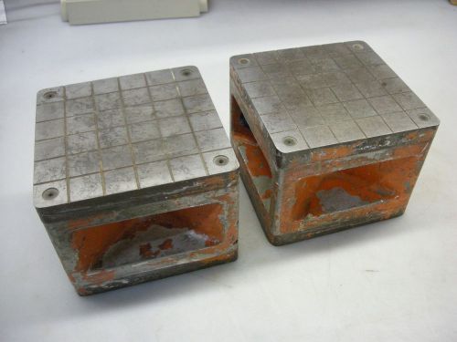 Set of 2 - 6-1/4&#034; x 6-1/4&#034; x 5&#034; Tall Magnesium Body Height Riser Block