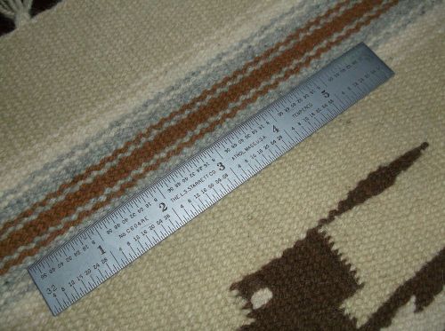 Nice starrett c604re 6&#034; stainless steel graduated 1/16,1/8,1/32 1/64 rule ruler for sale