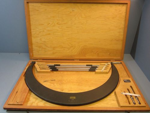 Scherr tumico tubular outside micrometer 20-24&#034; w/ standards wrench anvil &amp; case for sale