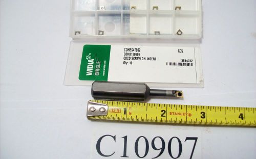 NEW CIRCLE WIDIA CARBIDE BORING BAR 1/2&#034; SHANK CCB1-180/500-7/8-5L W/10 INSERTS