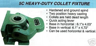 Heavy Duty 5C Collet Chuck Dead Length Fixture NEW