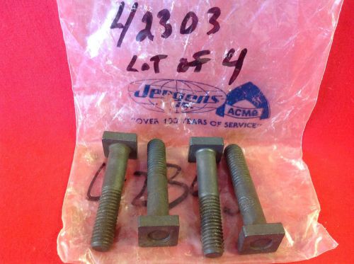 NOS Jergens 42303 Black Oxide T Bolts 1/2-13 x 2-3/4&#034;  Lot of 4 USA MADE