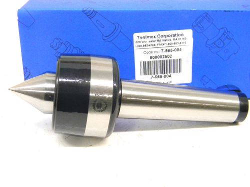 NEW TOOLMEX TMX BISON LATHE LIVE CENTER #4MT 7-565-004 PRECISION (T.I.R. .0003)