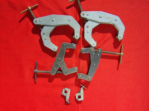 6 KANT TWIST Clamps 1” 3” &amp; 4 1/2” Saxton Machinist Welding T-Handle (610)