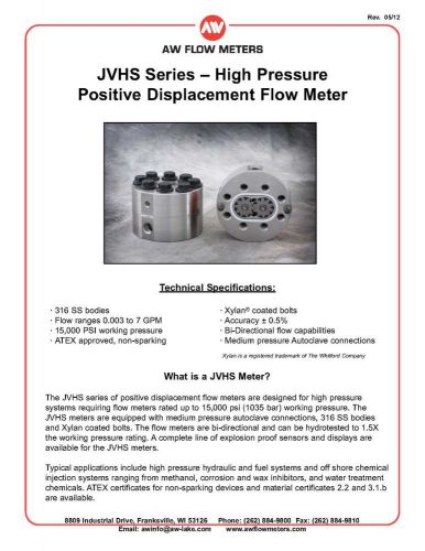 AW Flow Meter JVHS-30KG