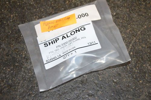 AMAT Applied Materials 1/4T PFA Union Flare 3300-00302