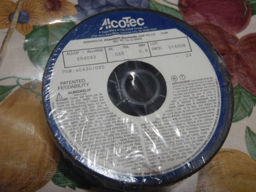 alcotec aluminum .35 alloy er4043 1 lb roll welding wire