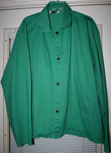 MENS TILLMAN WESTEX PROBAN/FR-7A FLAME RESISTANT GREEN WELDERS SHIRT JACKET XXL