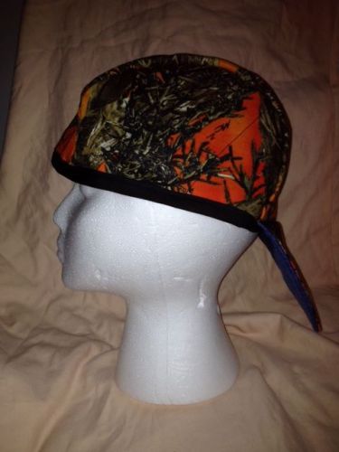 Welding Caps, piper fitter,    ORANGE CAMO....new