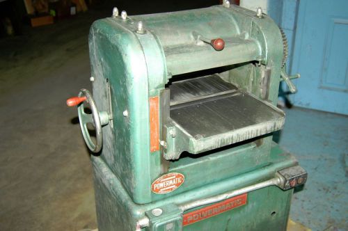 Powermatic Planer model 100  12 inch woodworking